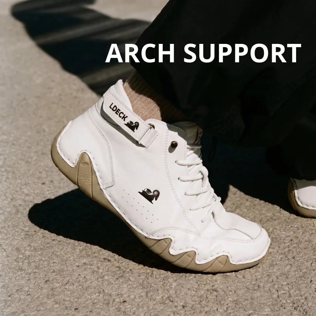 Chaussures Orthopédiques Respirantes en Cuir Vegan Semelle Plateforme Confort