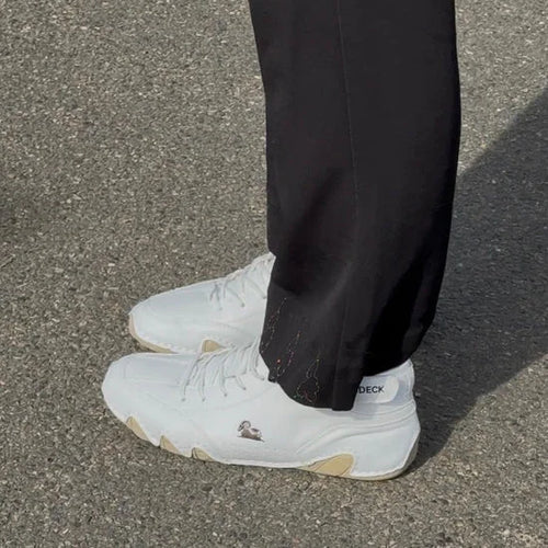 Chaussures Orthopédiques Respirantes en Cuir Vegan Semelle Plateforme Confort